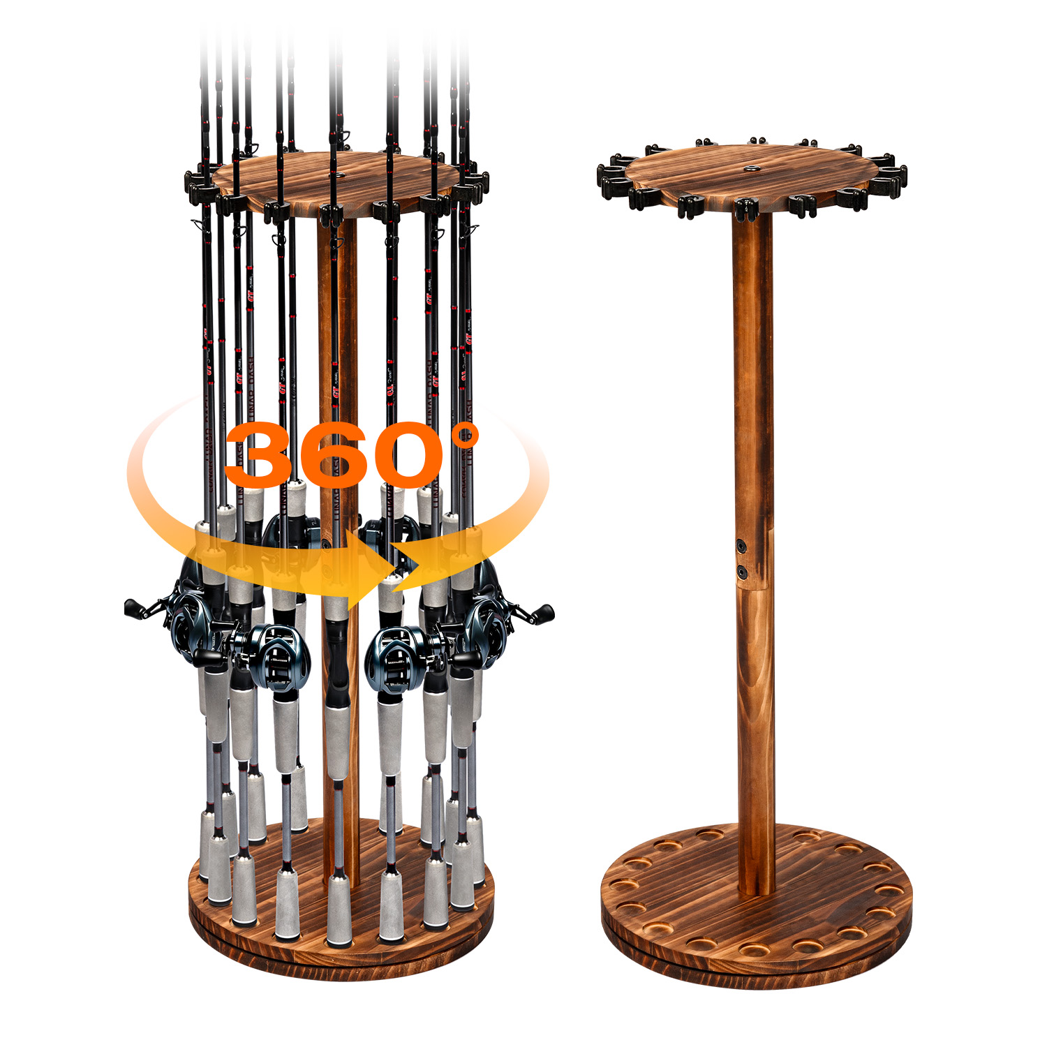 Home Bar Stand - Круглая вращающаяся подставка для удочек из