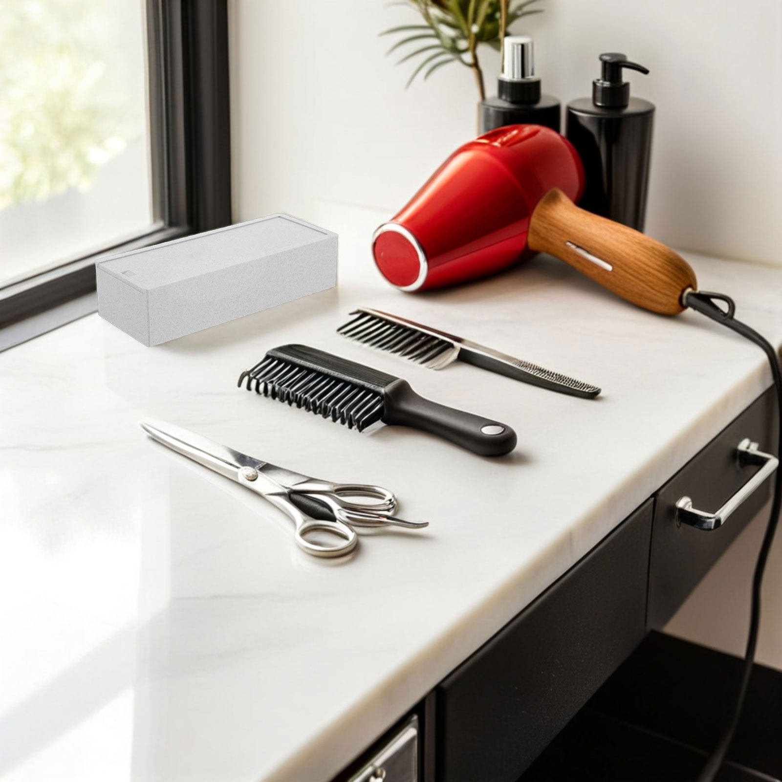 Белый двойной футляр для хране – обзор и цена Home Barber